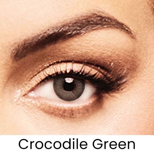 Crocodile Green Colored Contact Lens - Monthly