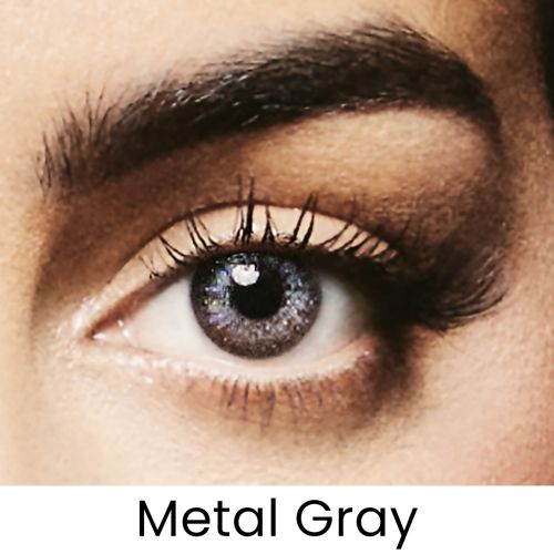 Metal Gray Colored Contact Lens - Monthly