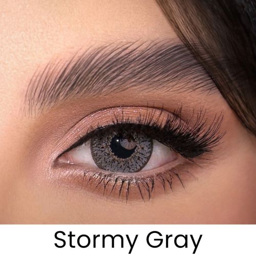 Stormy Gray Colored Contact Lens - Monthly