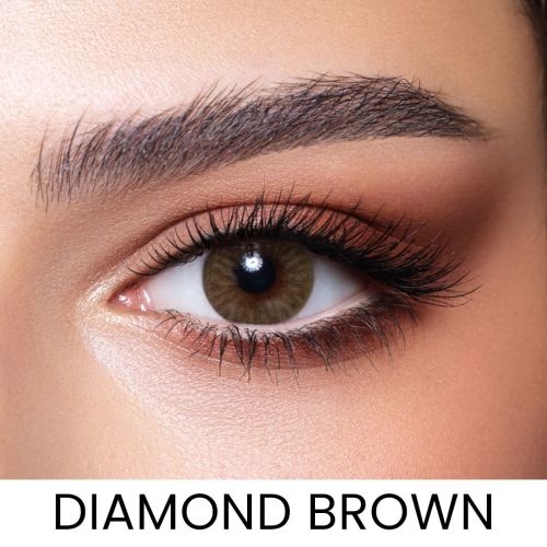 Diamond Brown Colored Contact Lens - Monthly