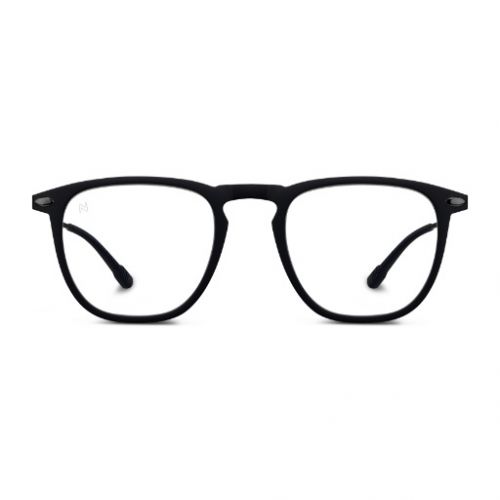 Dino Blue Light Square Eyeglasses Black