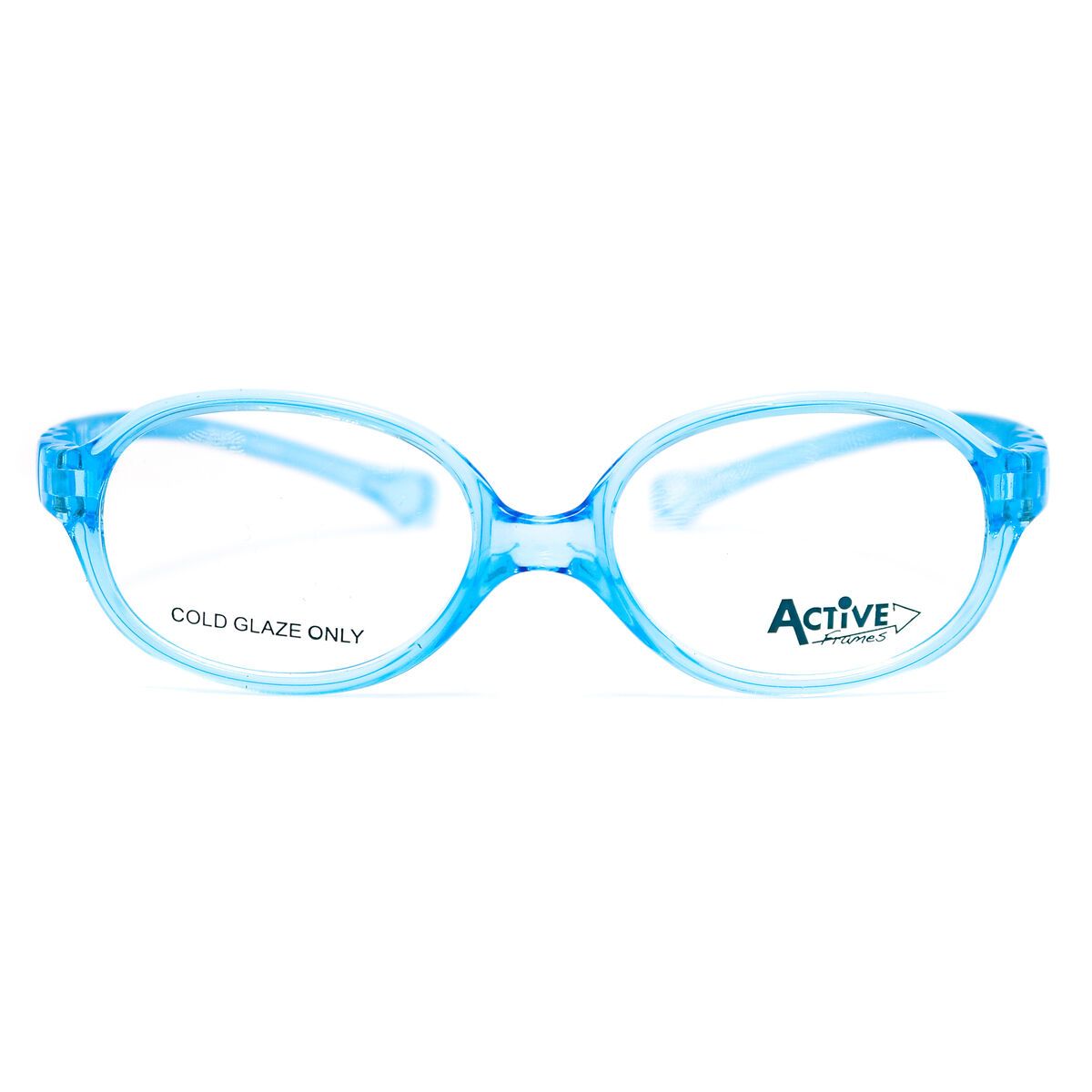 17356 Oval Eyeglasses Light Blue - size  44