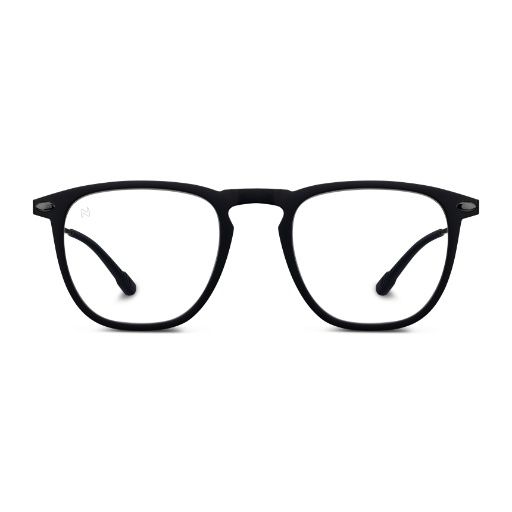 Dino Blue Light Square Eyeglasses Black