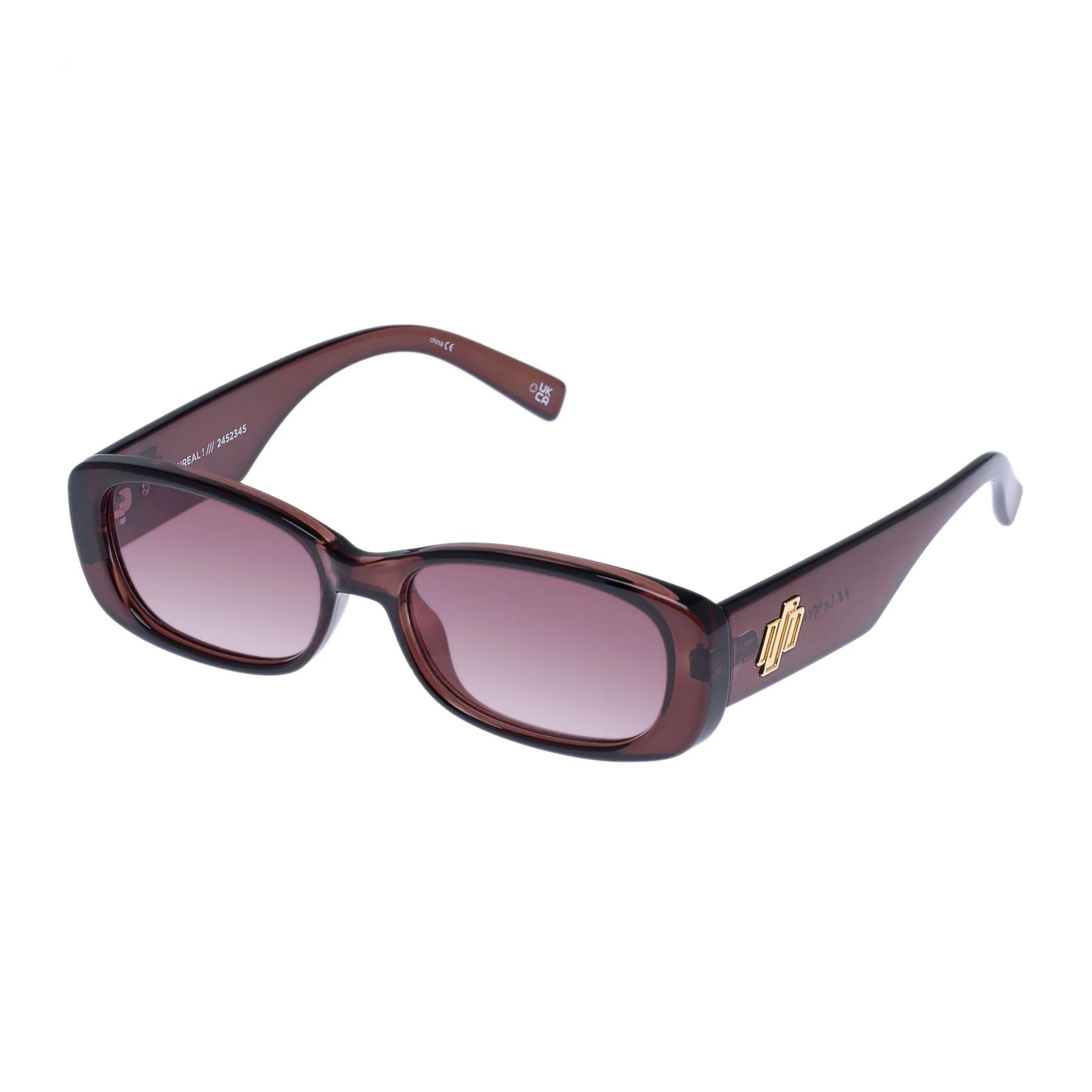 UNREAL Rectangle Sunglasses CHOCOLATE - size 52