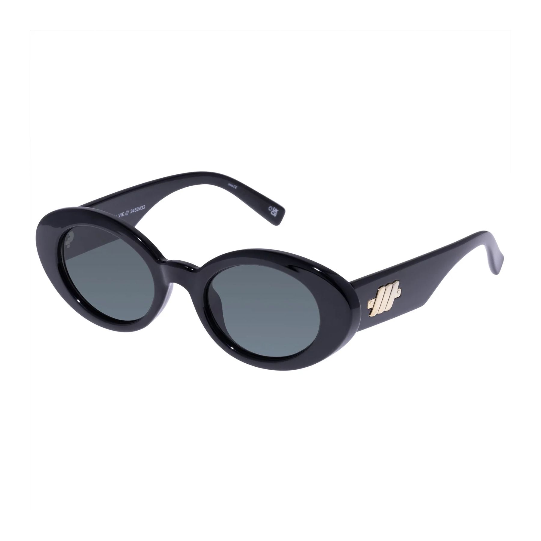 NOUVEAU VIE Oval Sunglasses BLACK - size 50