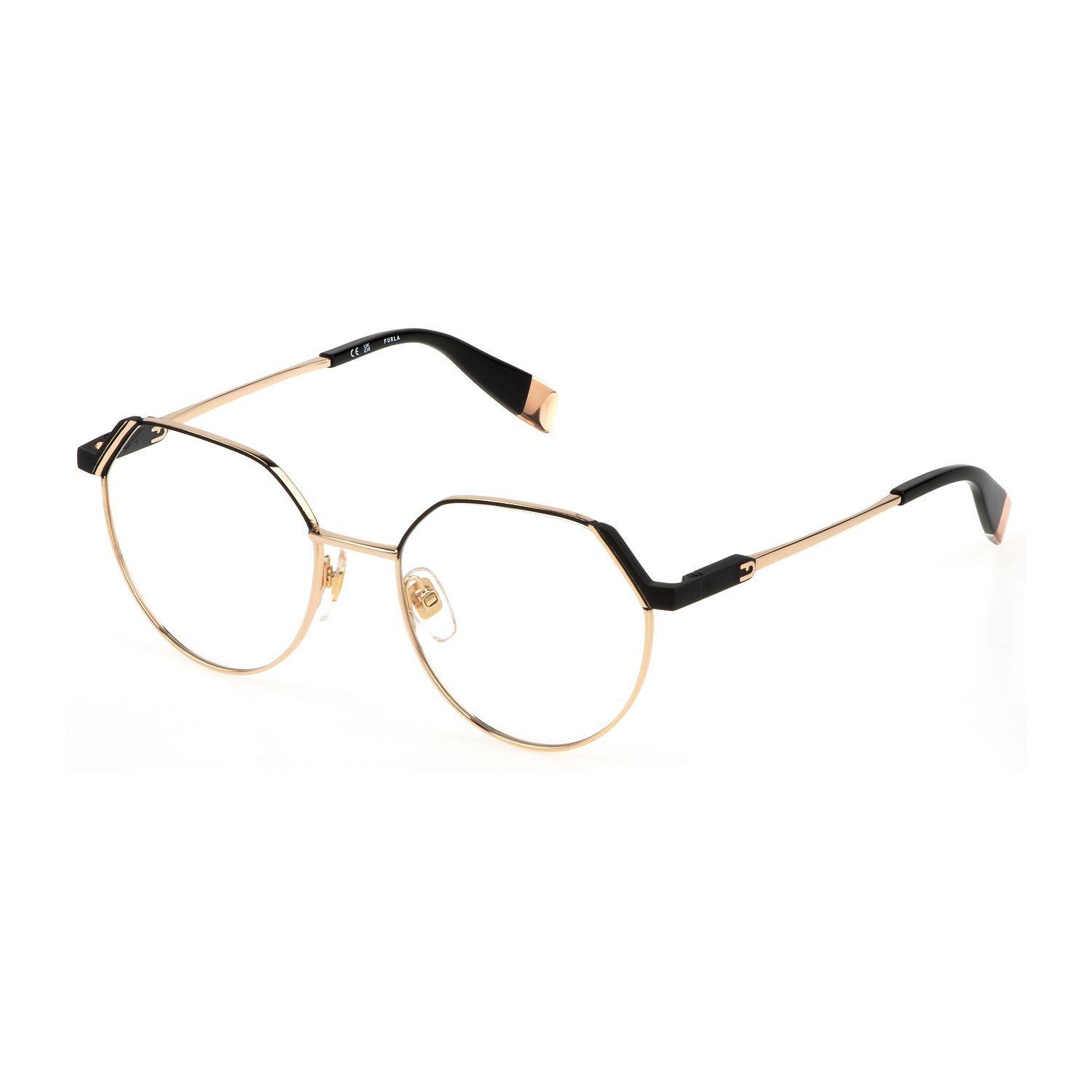 VFU676 Geometric Eyeglasses 0302 - size 52